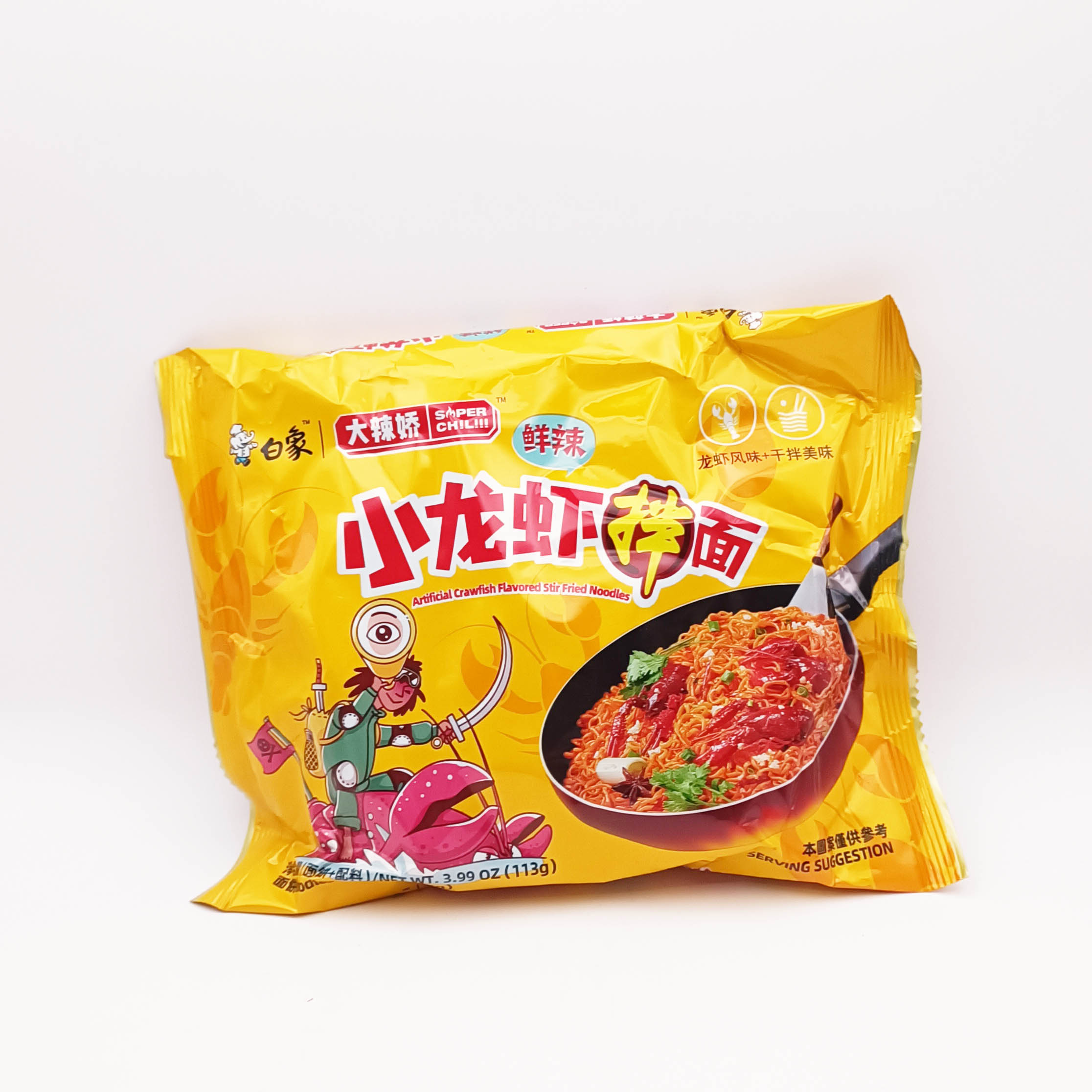Baixiang Nouilles Mix aux Écrevisses 113g