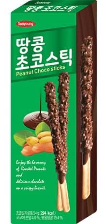 Sunyoung - Bâtonnets de chocolat aux amandes 54g
