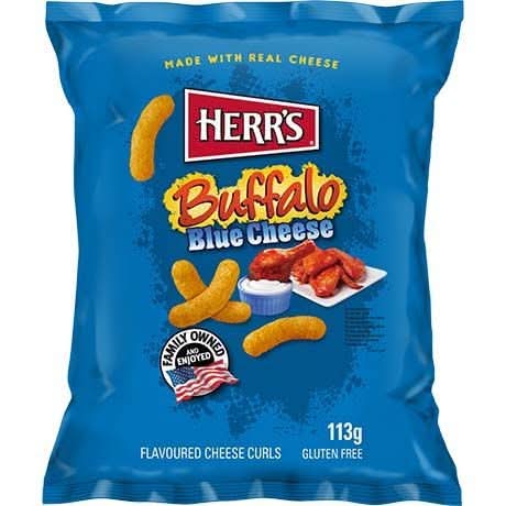 Herr's - Chips cheese curl, buffalo blue cheese (113g)