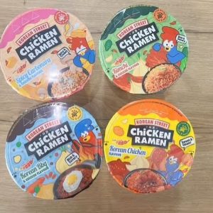 La Collection Korean Ramen avec différents  Saveur
